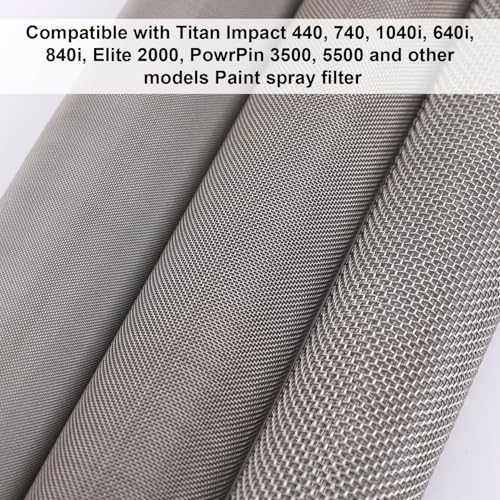 3pcs 730-067 Fluid Manifold Filter, Paint Sprayer Filter for Titan Impact 440, 740, 1040i, 640i, 840i, Elite 2000, PowrPin 3500, 5500 and More Models (30, 60, 100 Mesh)