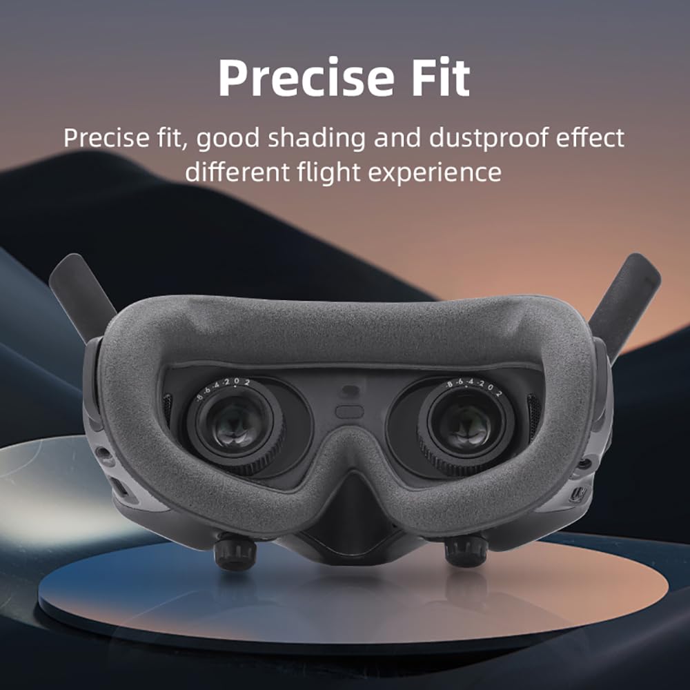 CAPART Comfy Sponge Foam Padding for DJI Avata Goggles 2, Soft-Fit Eye Pad Musk Cushion Replacement