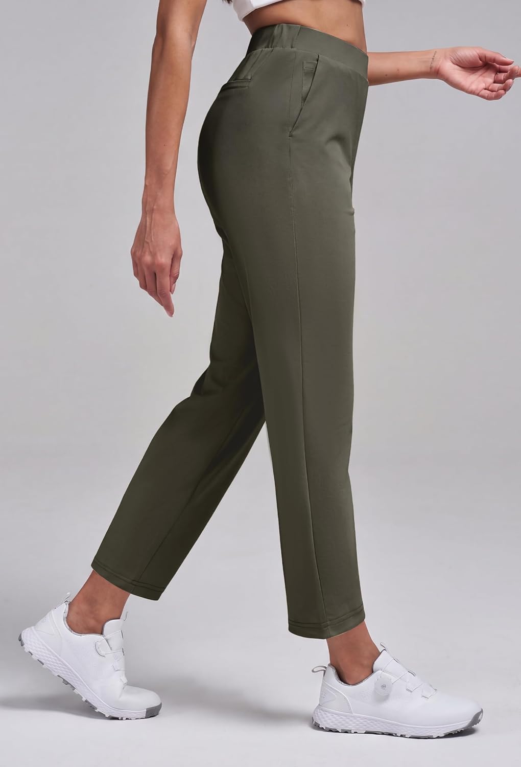 Alaroo Women's Golf Pants - Athletic Stretch Joggers with Pockets | 7/8 Ankle Casual Travel Sweatpants