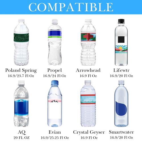 Linkidea Disposable Water Bottle Sleeve Compatible with Smartwater 16.9/20Fl Oz, Evian 16.9Fl Oz, Insulated Neoprene Plastic Bottled Water Cover with Lockable Zipper (1 Pack/Light Blue)