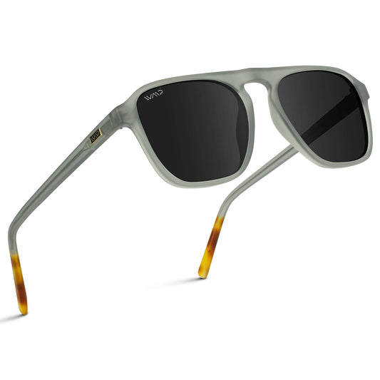 WearMe Pro Emerson Men's Polarized Aviator Sunglasses, Square Frame, UV400