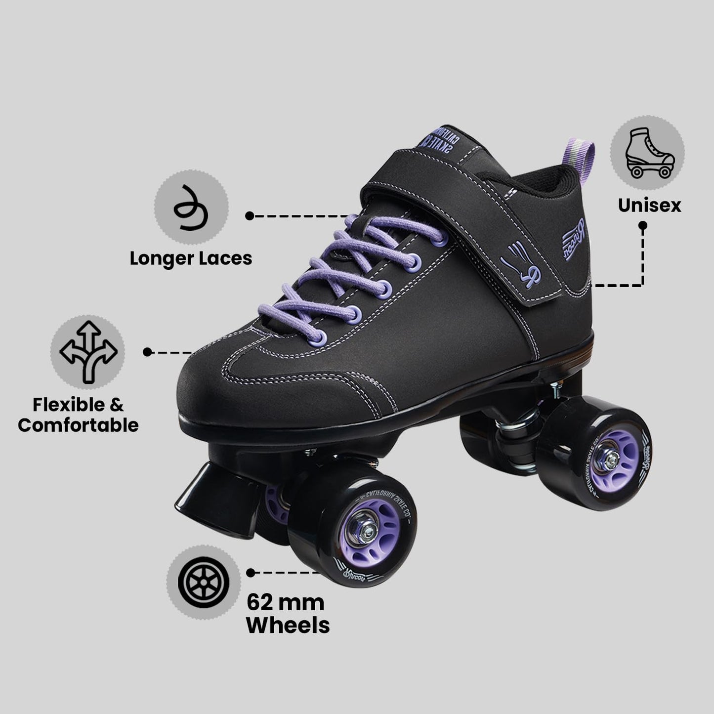 California Skate Co - Rincon (Purple, Mens 9 / Womens 10)