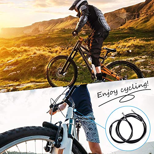 Mountain Bike Brake Cable Kit with Housing - Front & Rear