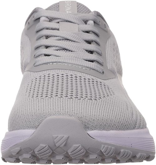 BRONAX Mens Wide Toe Box Running Shoes Lace up Tennis Athletics Walking Footwear Size 11 Gym Sports Rubber Outsole Jogging Male Sneakers Zapatos De Hombre Light Grey 45