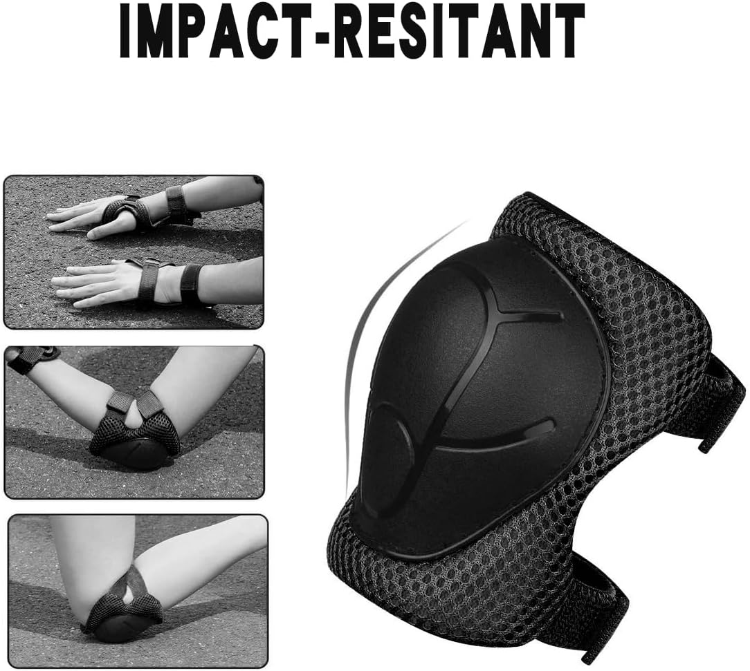 Skiennix Knee Pads Set for Kids | Protective Gear for Ages 3-10 with Elbow Pads & Wrist Guards