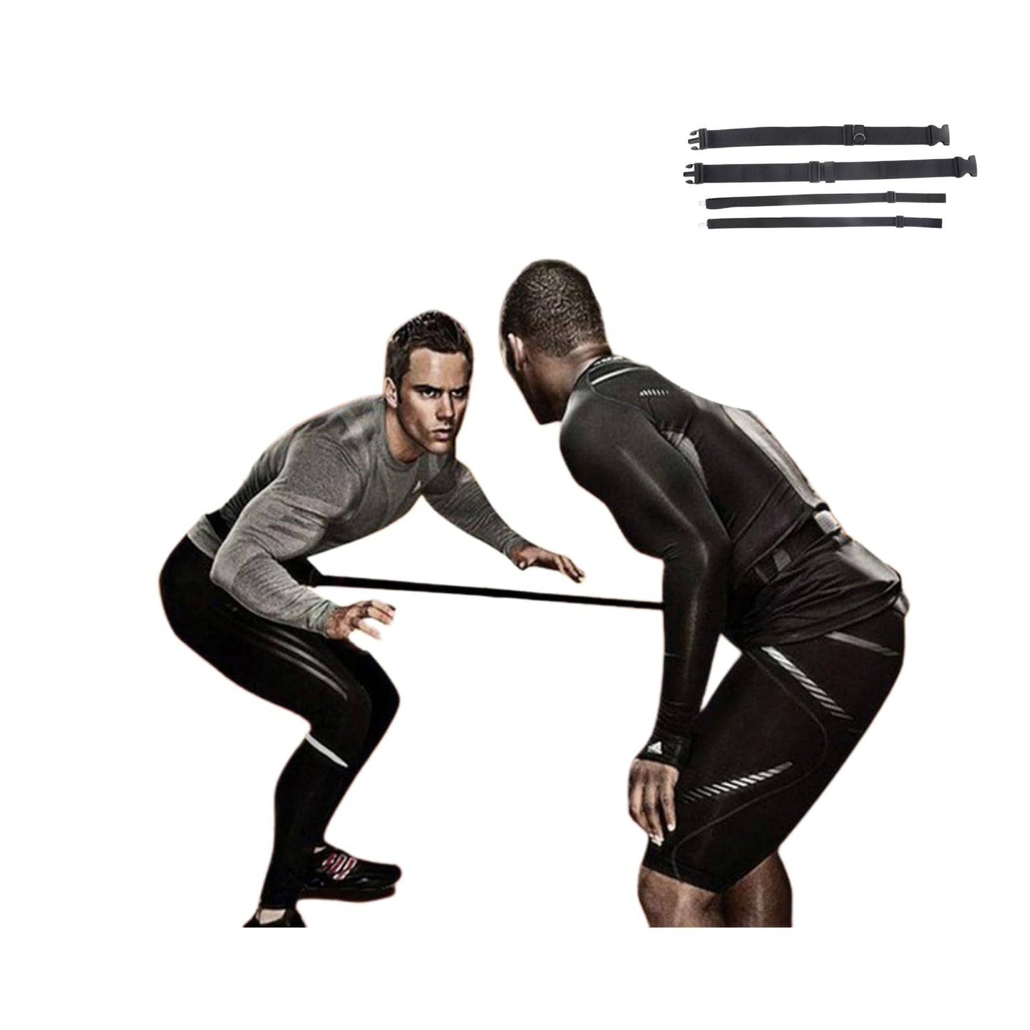 Topyond Soccer Training Belt, Speed and Agility Training Set, Athletic Gear Reaction Trainning Belt for Soccer Footwork Reaction, Includes Belt and Nylon Components, Unisex