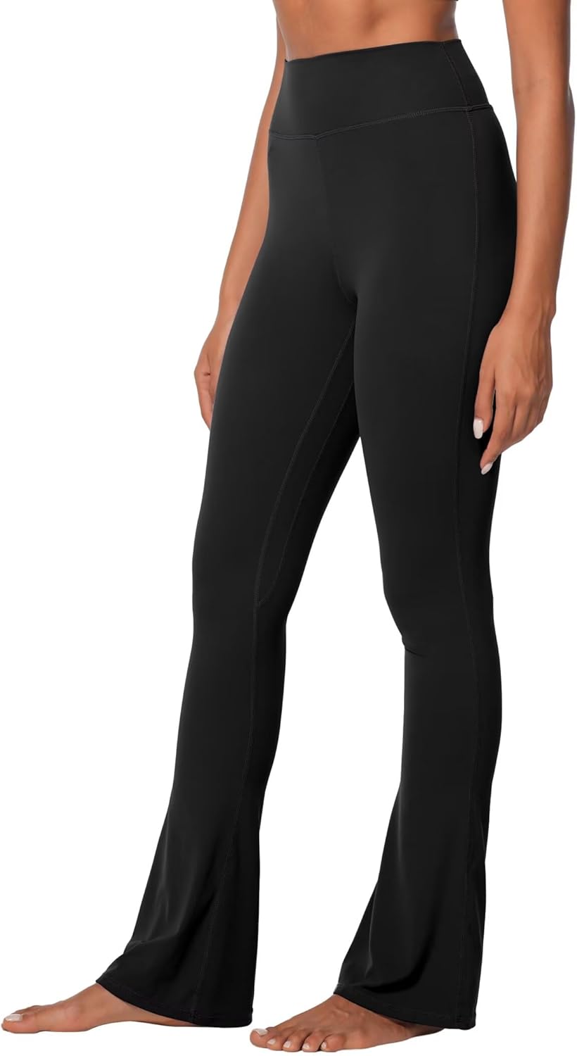 Sunzel High Waist Mini Flared Leggings - Tummy Control Yoga Pants for Women | Casual Flare Design