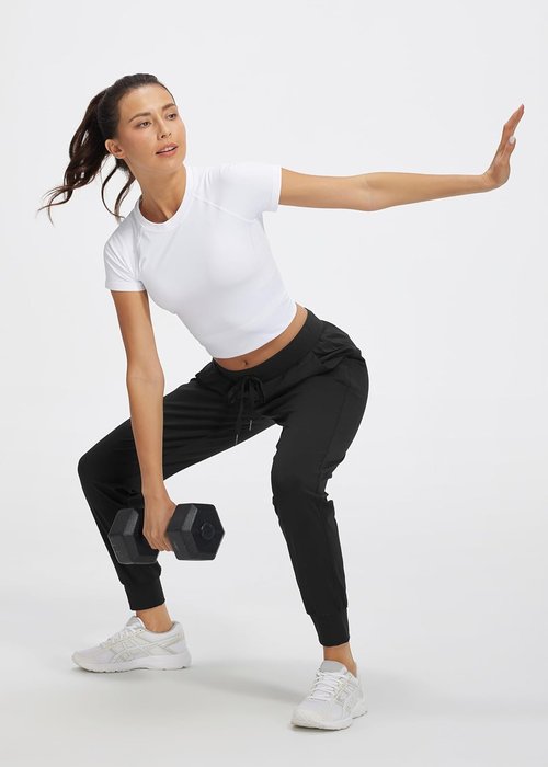 Libin Women's Athletic Joggers - Tapered Sweatpants with Pockets | Available in Petite, Regular, Tall
