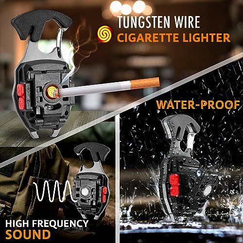LED Flashlight Multitool Keychain with Magnet - 1 Pack