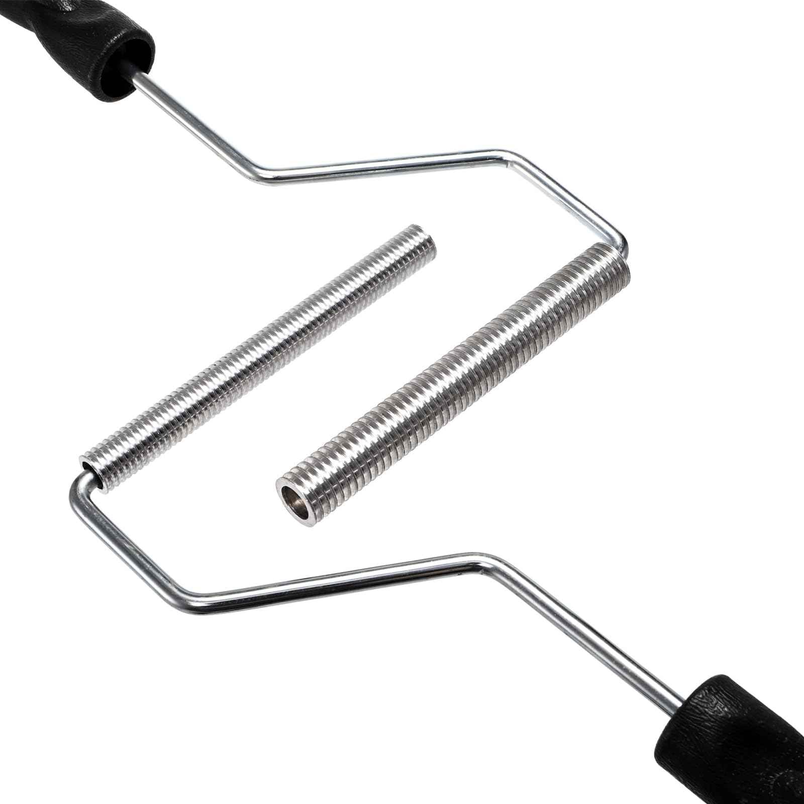 YOUEON 5 Pcs Fiberglass Roller Tools Kit, Fiberglass Laminating Rollers with Aluminum Head, Resin Laminating Roller Set for Mold, Composite Projects, Tub, Boat Repair