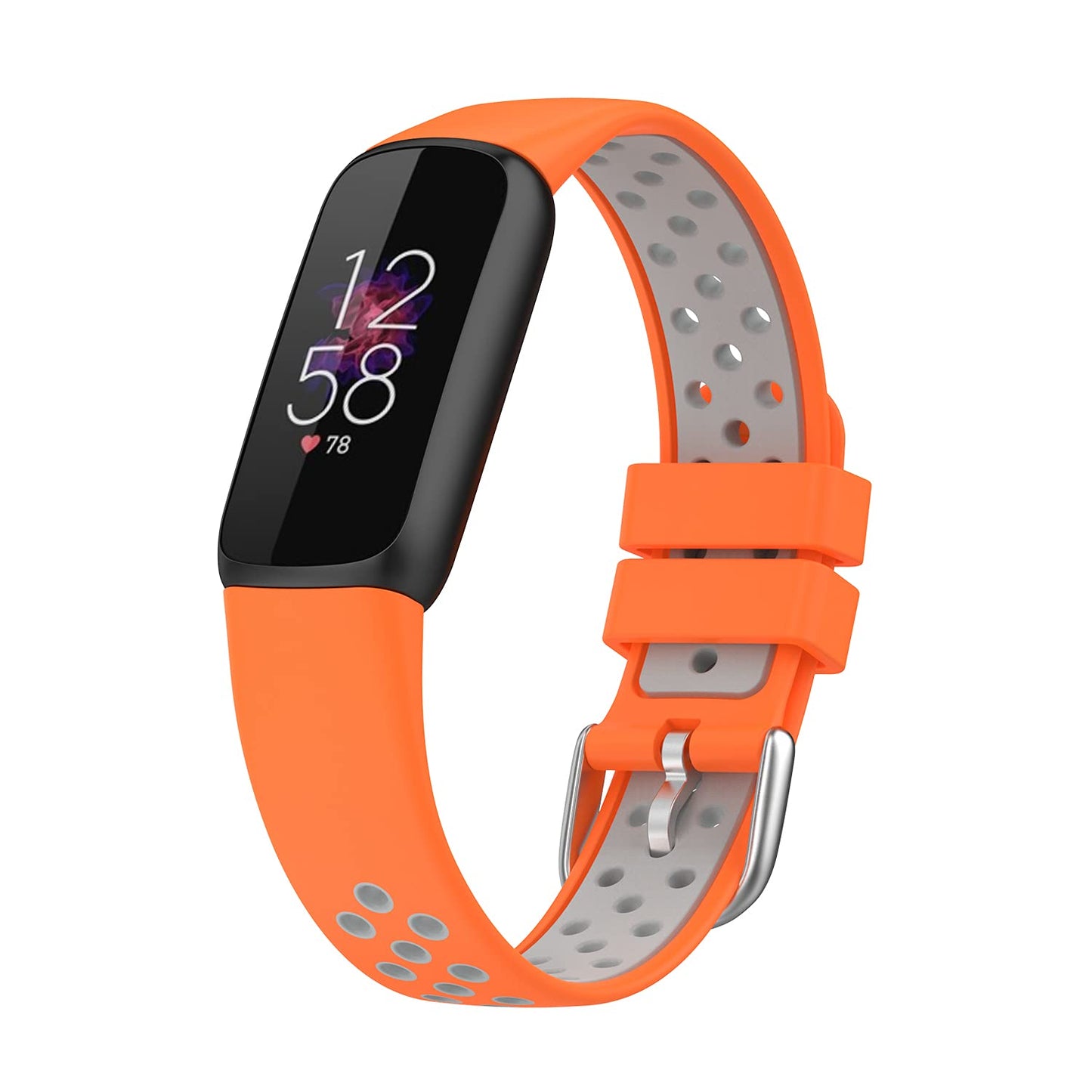 Replacement Straps Compatible with Fitbit Luxe Bands Smartwatch Accessories Breathable Silicone Bands Quick Release Sport Wristband Strap for FitBit Luxe for Women Men