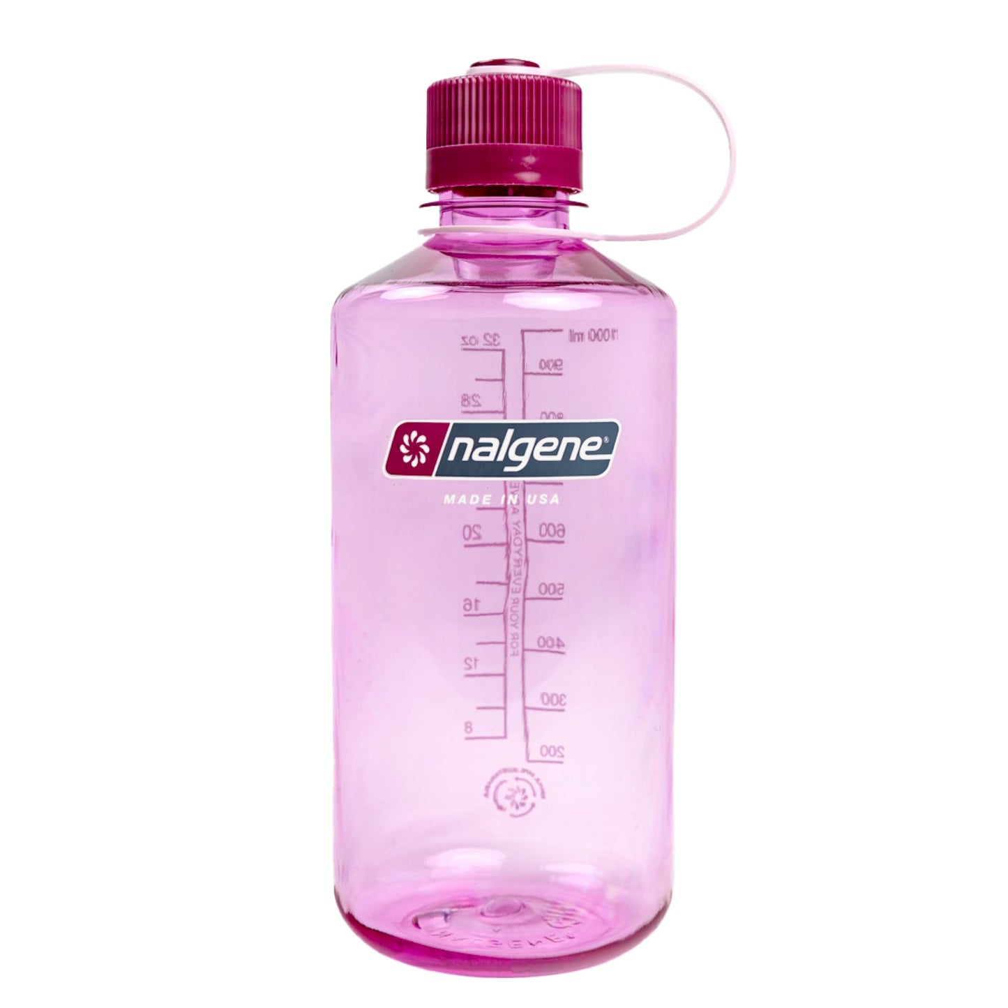 Nalgene Sustain Tritan BPA-Free Water Bottle Made with Material Derived from 50% Plastic Waste (using ISCC certified mass balance), 32 OZ, Narrow Mouth, Cosmo (Pack of 6)