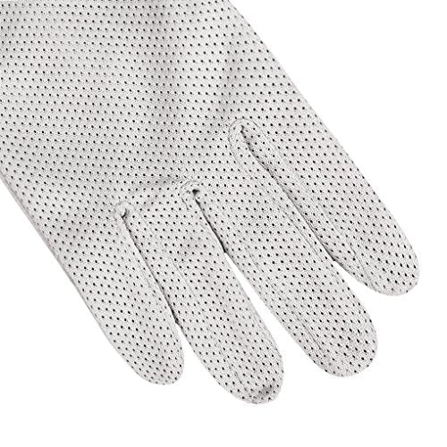 Summer UV Protection Driving Gloves - Mesh-Gray Full Finger
