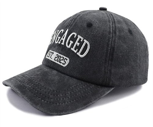 Engagement Gifts for Couples, 2025 Wedding Planner Engaged Hat, Bridal Shower Gifts for Bride to Be, Newly Engaged Baseball Cap for Valentine's Day Black