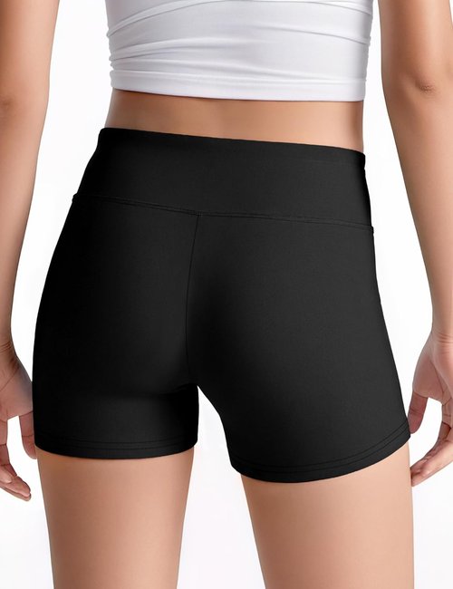 JOCMIC Girls Athletic Shorts - 3 Pack for Dance, Gymnastics, Yoga & Running | Ages 4-12