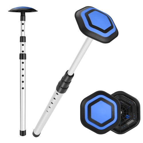 GearRoot Portable Golf Travel Bag Support Pole, Aluminum Alloy Rod Golf Club Protector with ABS Support Cover, Anti-Impact Club Travel Bag Support System Protect Clubs from Impact, Blue