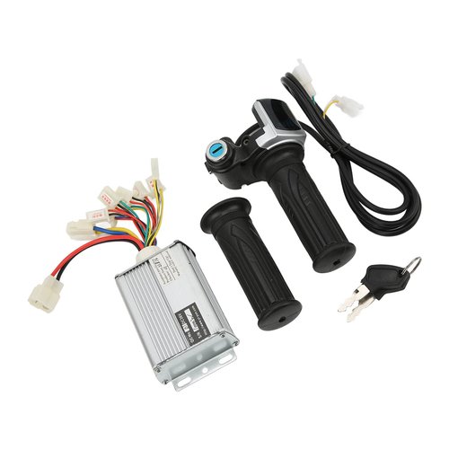 36V Controller, Ebike Controller, 1000W Motor Brushed Speed Controller with Locking Battery Display Throttle Twist Grip for EVO Electric Tricycle Elderly Electric Bike Mini Bike