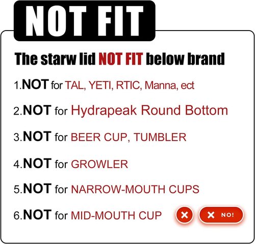 SENDESTAR Straw Lid for Hydroflask Wide Mouth Water Bottle with 12,16,18,20,24,32,40,64 oz, Auto Flip Straw Top Cap fit Most Wide Mouth Bottles, Sports Cap Water Bottle Accessories Top Replacement
