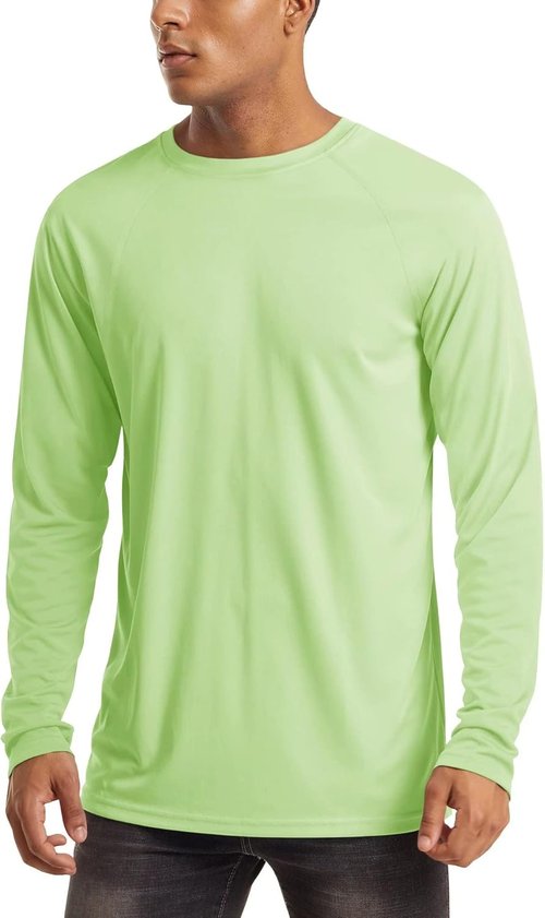 MAGCOMSEN Men's Long Sleeve Athletic Shirts - UPF 50+ UV Sun Protection for Hiking & Running