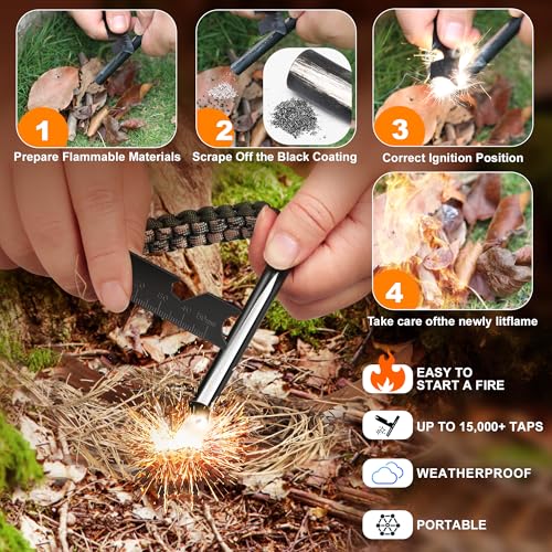 4-Inch Ferro Rod Fire Starter for Outdoor Adventures - Variant 1