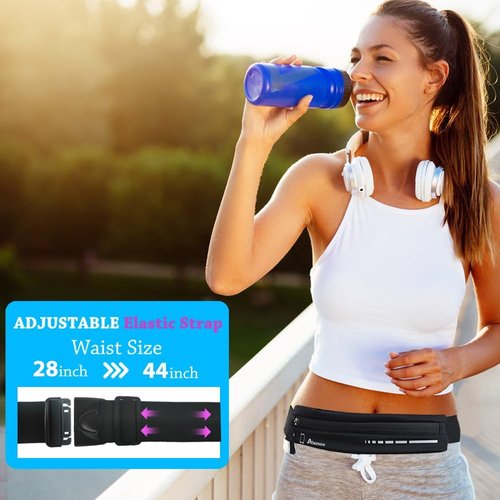 AIKENDO Slim Running Belt - Lightweight Fanny Pack for Runners | Phone Holder & Workout Pouch