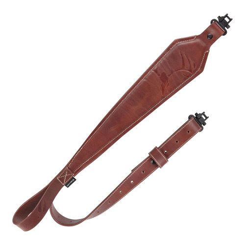 Allen Company Heritage Deer Deboss Leather Rifle Sling, Brown
