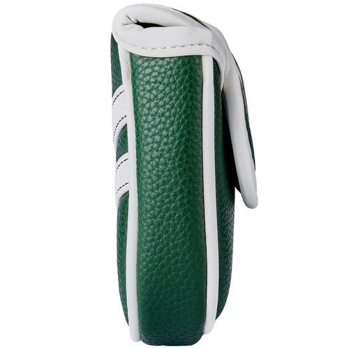 Kimpengofu Vintage Golf Club Head Covers Classic Stripes Square Mallet Putter Cover Magnetic Closure Synthetic PU Leather Headcover (Green Square Mallet)