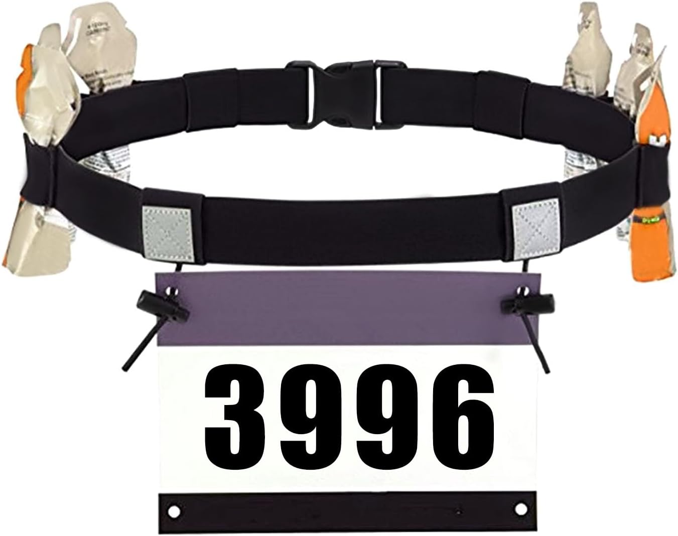 Skiennix Race Number Belt - Adjustable, Comfortable Fit for Runners | Lightweight & Durable Design