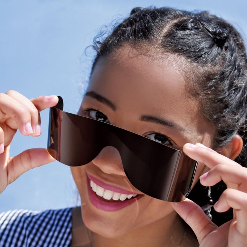 Rollens Roll Up Wrap-Around Sunglasses w/100% UV Protection, Disposable (16 Count) - Made in the USA