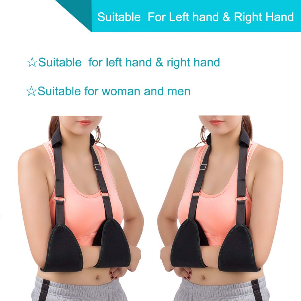 TANDCF Triangle Dislocated Arm Sling Shoulder Immobilizer Rotator Cuff Wrist Elbow Forearm Support Brace Strap with Soft Comfortable Padded Lightweight Simple for Broken & Fractured Arm