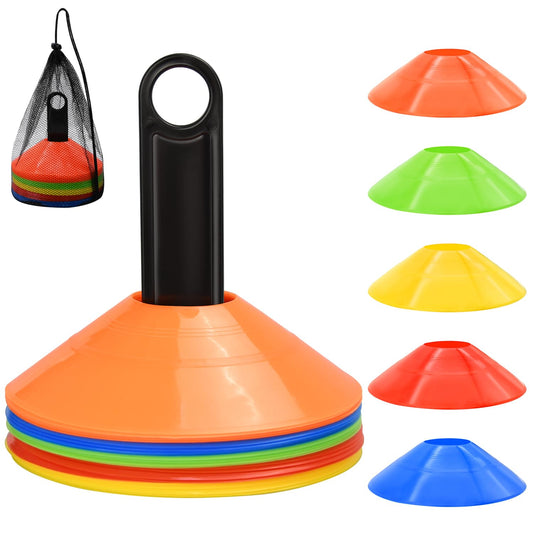 FGBNM 25 Pack Disc Cones Carry Bag and Holder, 5 Color