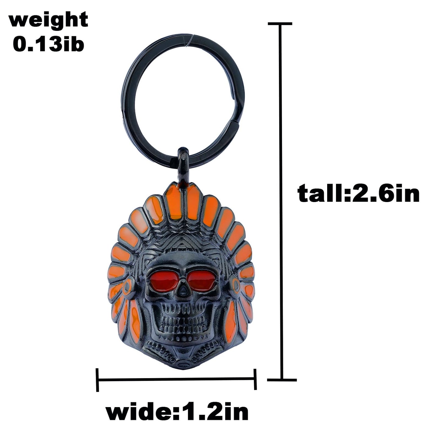 Motorcycle for Bells - Bicycle Bells for Men, Stainless Steel can bring good luck and peace to motorcycle accessories (Black Orange)