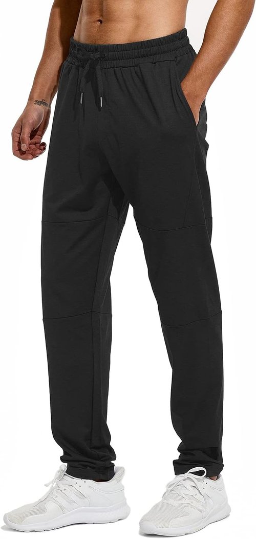 HODOSPORTS Extra Tall Men's Sweatpants - Zipper Pocket Joggers for Workouts | Available in 32"-40" Inseam