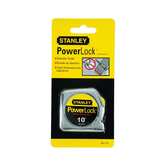 Stanley Tools 33-115 12 Pack 10ft. Powerlock Pocket Tape Rule with Diameter Scale