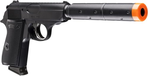 Elite Force Walther PPK/S Airsoft Gun Kit - 6mm BB Pistol with 400 BBs & Extra Magazine, Black