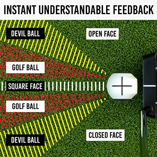 PuttOUT Devil Ball Face Angle Trainer for Better Putting Practice