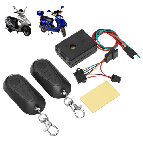 Electric Scooter Anti Theft Device, Remote Control 36‑72V Metal Universal Multifunction ElectricAlarm System for Electric