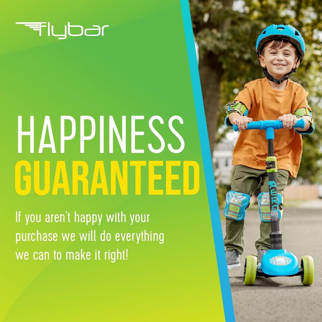 Aero Toddler, Kids Scooter – 3 Wheel Scooter, Adjustable Handles, LED Wheels, Rear Brake, Durable, Folding Scooter, Easy Grip Deck, Outdoor Toys, Kick Scooters for Boys and Girls, Ages 3 and Up