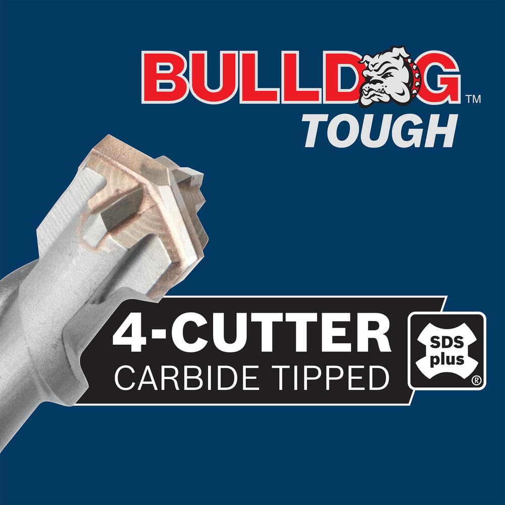 Bosch HC4C2297-1-1/4 in. x 16 in. x 18 in. SDS-Plus® Bulldog™ Tough Carbide Rotary Hammer Drill Bit
