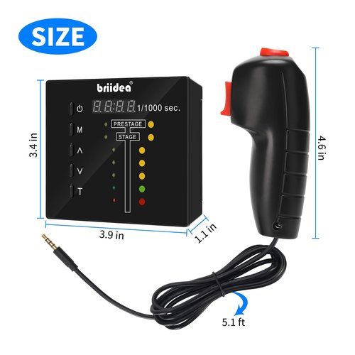 Handheld Practice Device with Wired Thumb Trigger Included, Perfect Your Launch Skills and Reaction Time, Customizable Training Modes, Lightweight and Portable