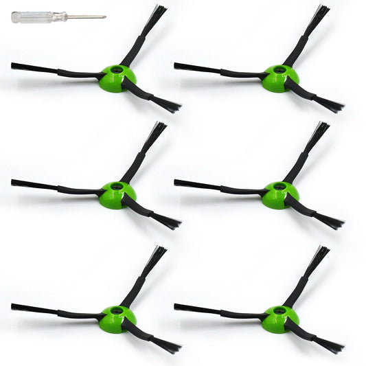 Replacement Side Brush Parts Accessories for iRobot Roomba J&Combo Series J5/J5+ J6/J6+ J7/J7+ J8/J8+ J9/J9+ Combo i5/i5+ j5/j5+ j7/j7+ j9/j9+ Robotic Vacuum Attachment,6 Side Brush,1 Screw Driver