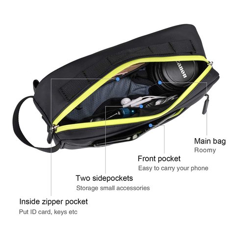 Rhinowalk Bike Handlebar Bag, Multifunctional Waterproof Mountain Bike Crossbar Front Bag Road Bike Basket Bicycle Frame Bag Waist Shoulder Bag Bicycle Bag Professional Cycling Accessories