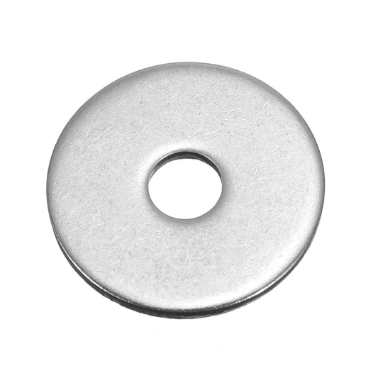 #10 x 1 OD Fender Washer,18-8 (304) Stainless Steel Flat Washer, 10 ID x 1" OD, 100Pcs