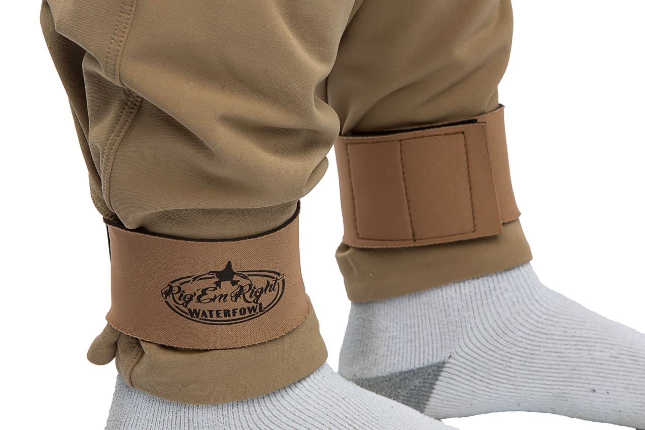 Rig'Em Right Waterfowl 2.5" Extra Wide Neoprene Ankle Gators for Bird Hunting Boots and Waders