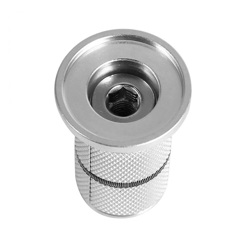 Yosoo Health Gear Headset, Headset Scooter, 28.6mm Expander Plug and Top, Stainless Steel Carbon Steerer Compression Plug, Expansion Bolt with Knurled and Heat Treatment