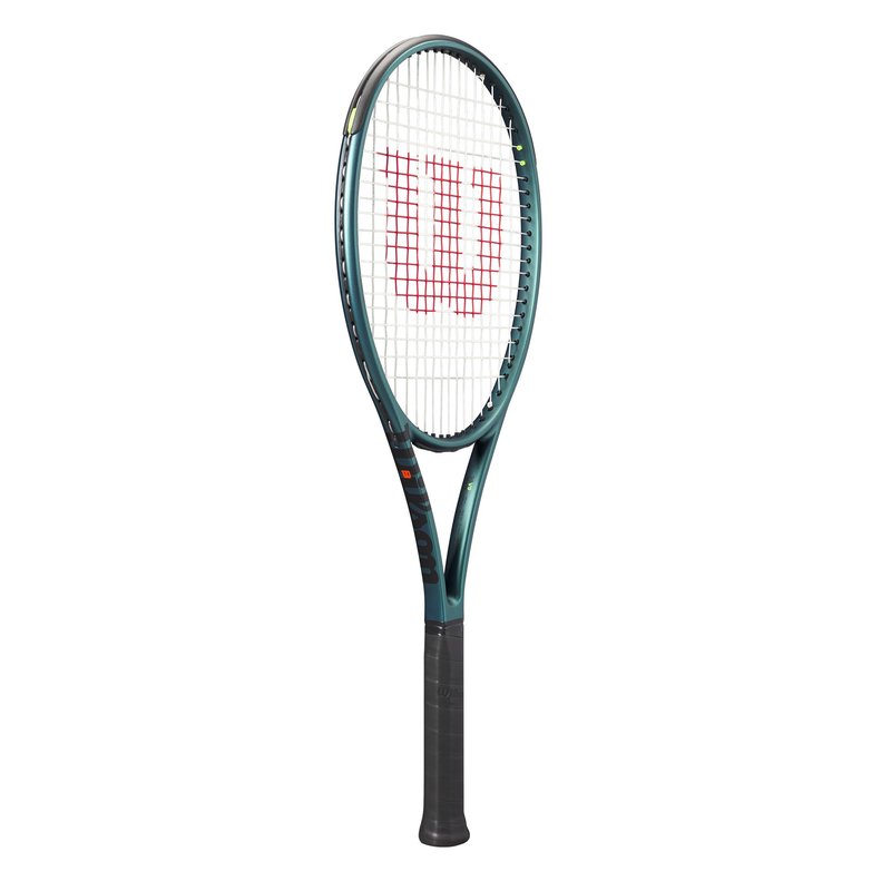 Wilson Blade 98 (16x19) V9 Strung Performance Tennis Racket - Grip Size 2-4 1/4", Strung with Sensation 16 Natural at Mid Range Tension