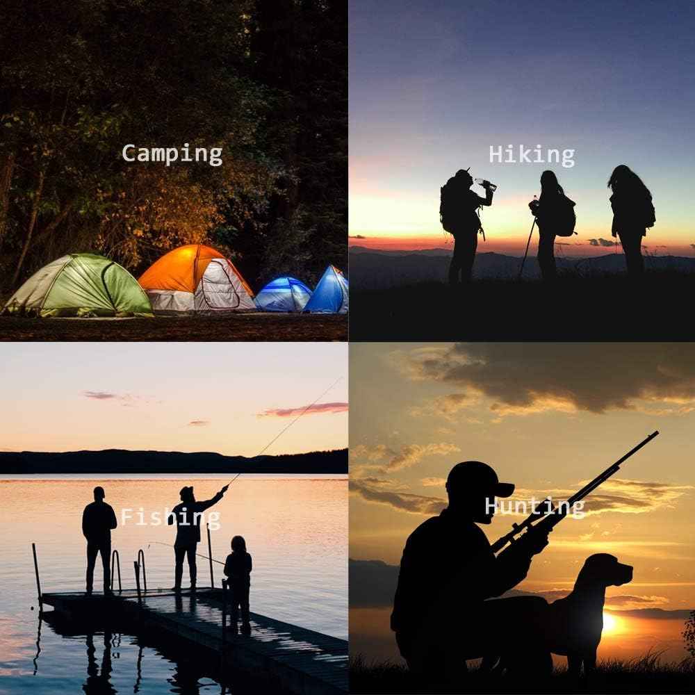 GaiGaiMall Military Grade High Lumen Flashlight Tactical LED Torch Flash Light Zoomable with 5 Light Modes，2-Pack