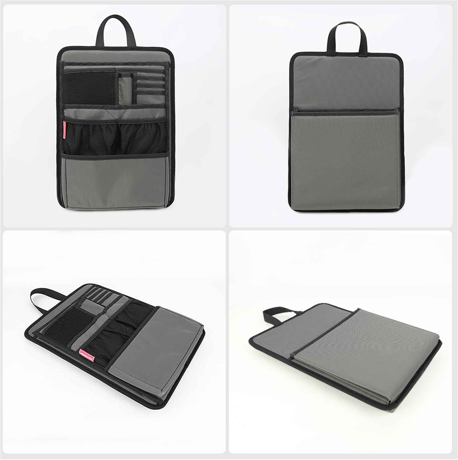 DELTAMANN Slim Rugged Backpack Organizer Insert for Business Casual Men Women -13 Pockets,Padded Nylon,Max 14'' laptop - Navy