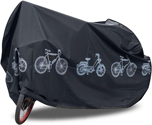 Bike Bicycle Cover - Waterproof & Dustproof 190T Material for 1 or 2 Bikes | Indoor/Outdoor Protection (Black)