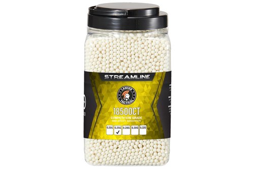 Lancer Tactical 18,500 Round 6mm Airsoft Pellets 0.20g-0.32g, Bucket Size Tracer BB - Made in Taiwan (0.25g)